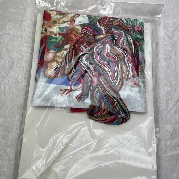 Something Special Counted Cross Stitch Kit Teddy Bears Christmas Stocking - Picture 5 of 6